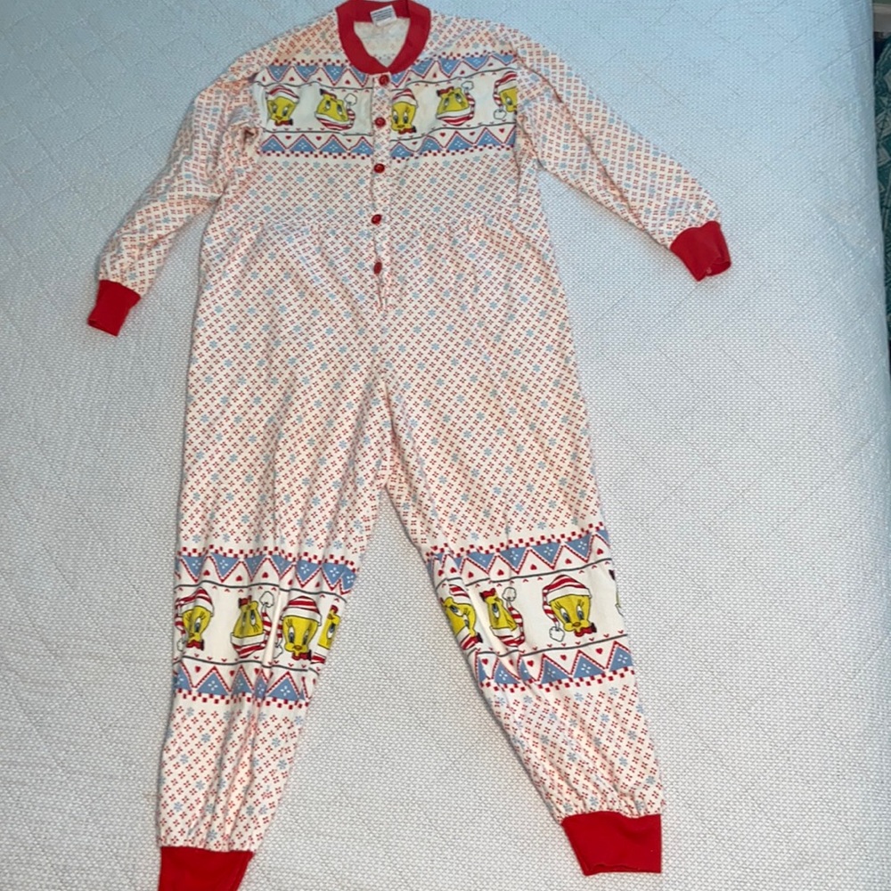 Looney Tunes flannel pajamas 1997 size small
